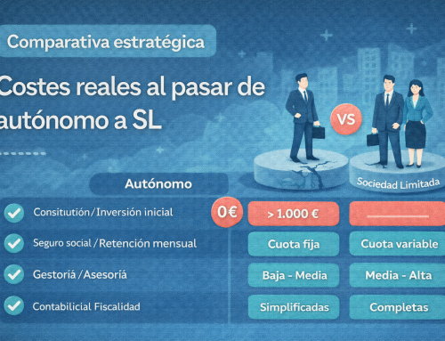 Costes reales de pasar de autónomo a SL: lo que nadie calcula