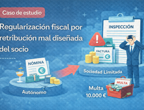 Regularización fiscal por retribución mal diseñada del socio