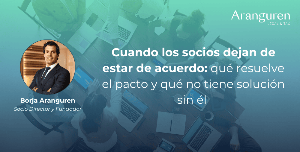 Cuando los socios dejan de estar de acuerdo qué resuelve el pacto y qué no tiene solución sin él